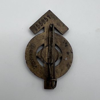   Sport Badge of HJ model 1934 in bronze    [WÄCHTLER & LANGE]  RZM code: M1/35 Numbered - 155951
