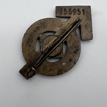   Sport Badge of HJ model 1934 in bronze    [WÄCHTLER & LANGE]  RZM code: M1/35 Numbered - 155951