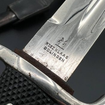 Parade dagger of the fire brigade, 1933 model standard blade [Robi Klaas] Brand mark  Numbered