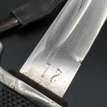 Parade dagger of the fire brigade, 1933 model standard blade [Robi Klaas] Brand mark  Numbered