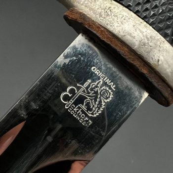 Parade dagger of the fire brigade, 1933 model standard blade [Carl Eickhorn]   Double brand mark