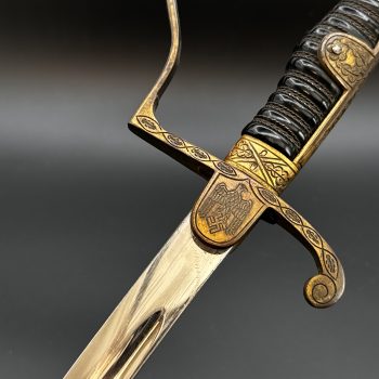 Officer sword of Third Reich  [Coppel Alexander {Alcoso} Solingen]   Handcrafted hilt