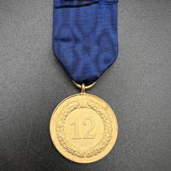 12-Year Long Service Award with an imperial eagle clasp for the Army and Navy   