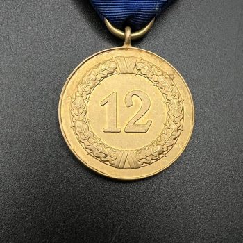 12-Year Long Service Award with an imperial eagle clasp for the Army and Navy   