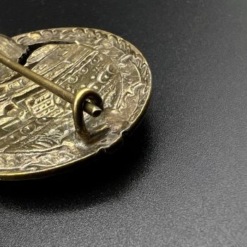 Panzer Badge in bronze [F. W. Assmann & Söhne] Counter-relief    