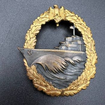 Destroyer War Badge [Schwerin]   Owner's initials engraving
