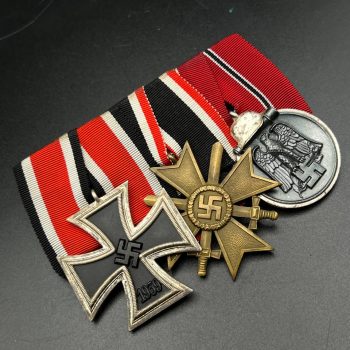 Medal bar for three awards traditional German style  Third Reich