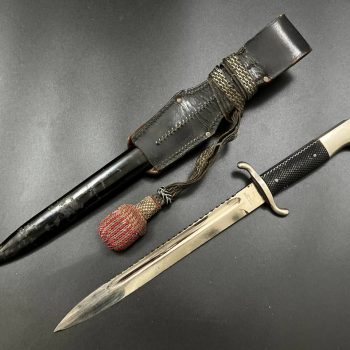 Parade dagger of the fire brigade, 1933 model saw back [Georg Rieder] Brand mark  Numbered