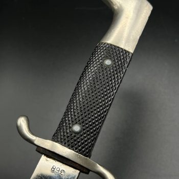 Parade dagger of the fire brigade, 1933 model saw back [Georg Rieder] Brand mark  Numbered