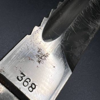 Parade dagger of the fire brigade, 1933 model saw back [Georg Rieder] Brand mark  Numbered