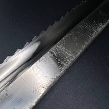 Parade dagger of the fire brigade, 1933 model saw back [Georg Rieder] Brand mark  Numbered