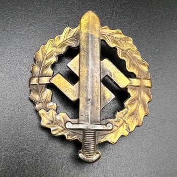  SA Sports Badge model 1933 in bronze     [WERNER REDO]  RZM code: M1/100 