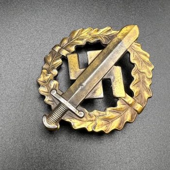  SA Sports Badge model 1933 in bronze     [WERNER REDO]  RZM code: M1/100 