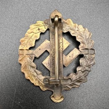  SA Sports Badge model 1933 in bronze     [WERNER REDO]  RZM code: M1/100 