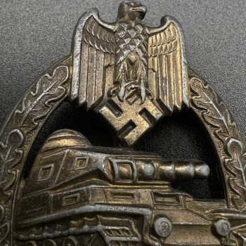 Panzer Badge in bronze  Solid    