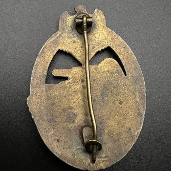 Panzer Badge in bronze  Solid    