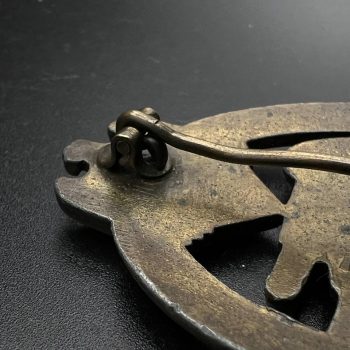 Panzer Badge in bronze  Solid    