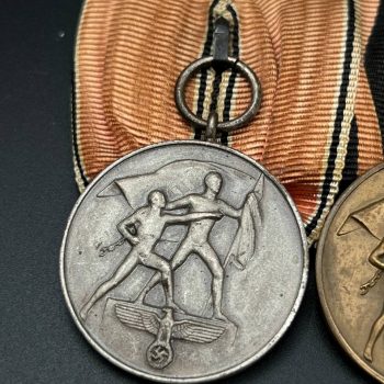 Medal bar for two awards traditional German style  Third Reich