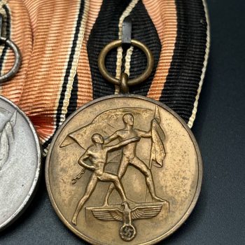 Medal bar for two awards traditional German style  Third Reich
