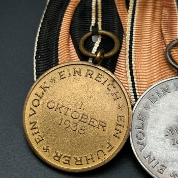 Medal bar for two awards traditional German style  Third Reich