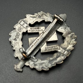  SA Sports Badge model 1933 in silver     [BONNER KUNSTABZ]   