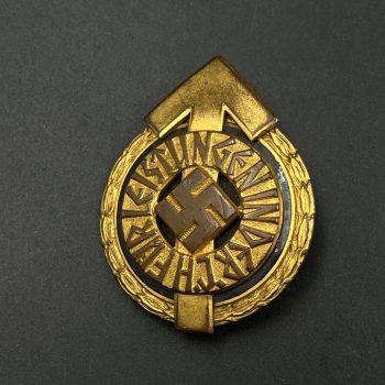   Sport Badge leader of HJ model 1934 in gold    [GUSTAV BREHMER]  RZM code: M1/101 Numbered - 13791