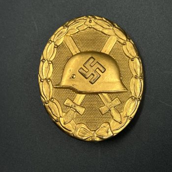Wound Badge 1939 (second type) in gold [Hauptmünzamt]     Original case