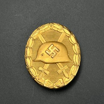 Wound Badge 1939 (second type) in gold [Hauptmünzamt]     Original case