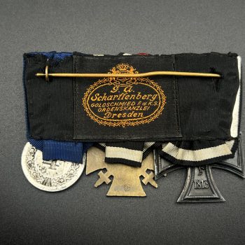 Medal bar for three awards traditional German style [G.A. Scharflenberg, Dresden] Third Reich