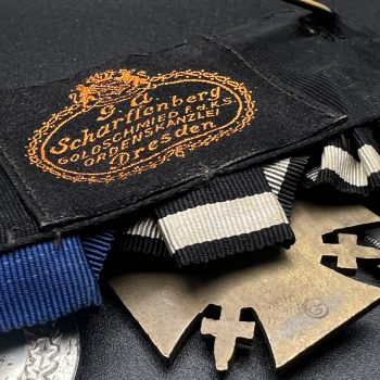 Medal bar for three awards traditional German style [G.A. Scharflenberg, Dresden] Third Reich