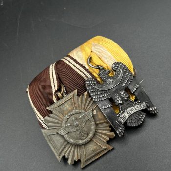 Medal bar for two awards traditional German style Third Reich