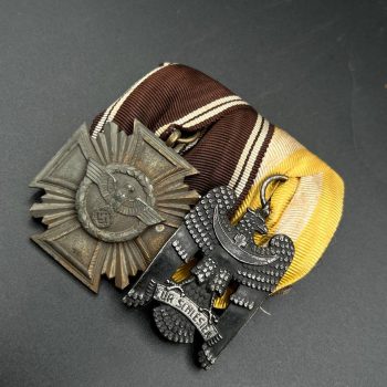 Medal bar for two awards traditional German style Third Reich