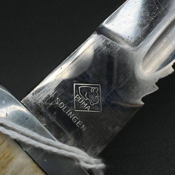 Parade dagger of the fire brigade, 1933 model saw back [Puma] Brand mark  Stag Grip