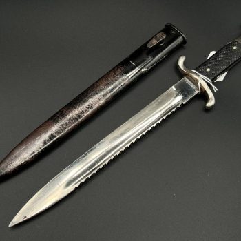 Parade dagger of the fire brigade, 1933 model saw back [Emil Voos] Brand mark  
