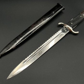 Parade dagger of the fire brigade, 1933 model saw back [Emil Voos] Brand mark  