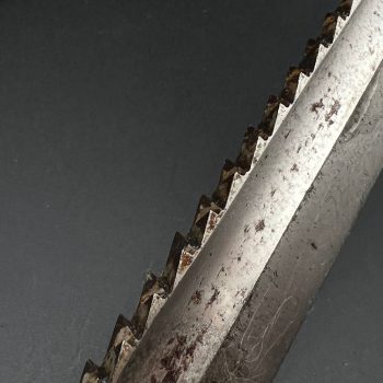 Parade dagger of the fire brigade, 1933 model saw back [Rudolf Büchel] Brand mark  