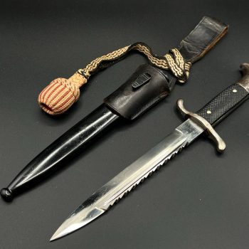Parade dagger of the fire brigade, 1933 model saw back [Carl Eickhorn] Brand mark  