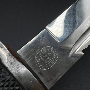 Parade dagger of the fire brigade, 1933 model saw back [Carl Eickhorn] Brand mark  