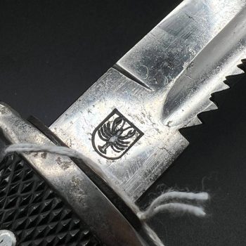 Parade dagger of the fire brigade, 1933 model saw back [Peter Daniel krebs] Brand mark  