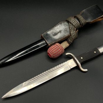 Parade dagger of the fire brigade, 1933 model saw back [Alcoso] Brand mark  