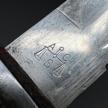 Parade dagger of the fire brigade, 1933 model saw back [Alcoso] Brand mark  