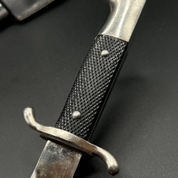 Parade dagger of the fire brigade, 1933 model saw back [Alcoso] Brand mark  Numbered