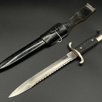 Parade dagger of the fire brigade, 1933 model saw back [Emil Voos] Brand mark  