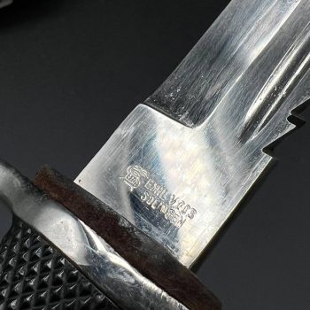 Parade dagger of the fire brigade, 1933 model saw back [Emil Voos] Brand mark  