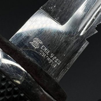 Parade dagger of the fire brigade, 1933 model saw back [Emil Voos] Brand mark  