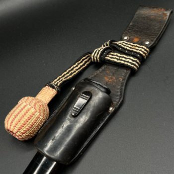 Parade dagger of the fire brigade, 1933 model saw back [Alcoso] Brand mark  Numbered