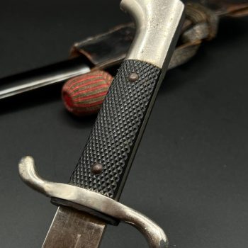 Parade dagger of the fire brigade, 1933 model saw back [Carl Eickhorn] Brand mark  Numbered