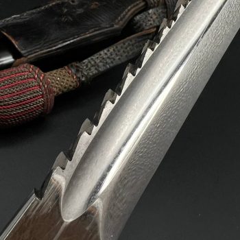 Parade dagger of the fire brigade, 1933 model saw back [Carl Eickhorn] Brand mark  Numbered