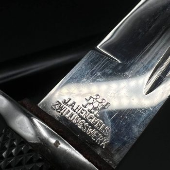 Parade dagger of the fire brigade, 1933 model saw back [J. A. Henckels] Brand mark  