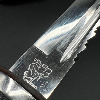 Parade dagger of the fire brigade, 1933 model saw back [Carl Eickhorn] Brand mark  